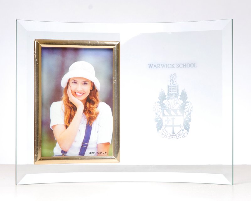 Glass photo frame