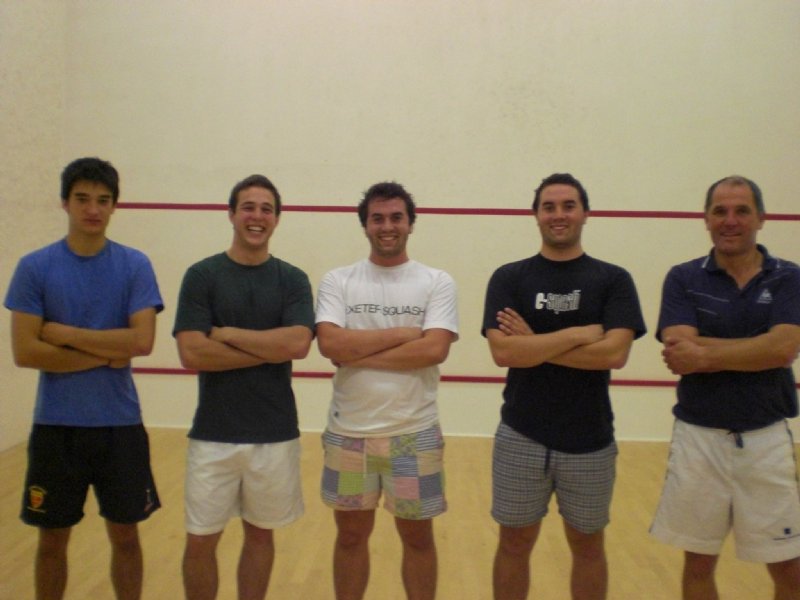 L-r Alex Byrd, Freddie Dixon, Tom Robinson, Jack Robinson and Mark Wilson