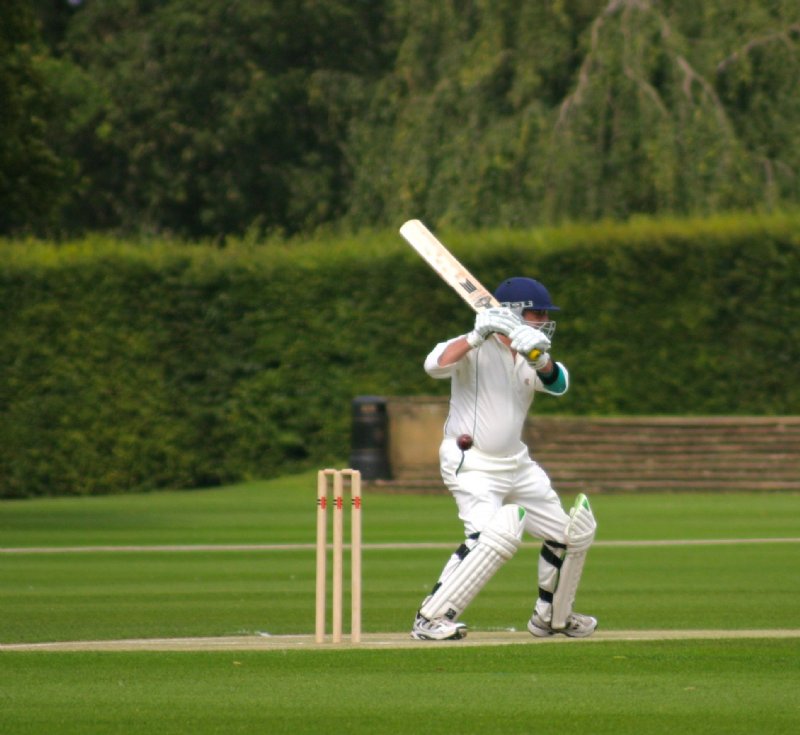 Tony lets one go at the 2012 Cricketer Trophy Final, which OWs won.