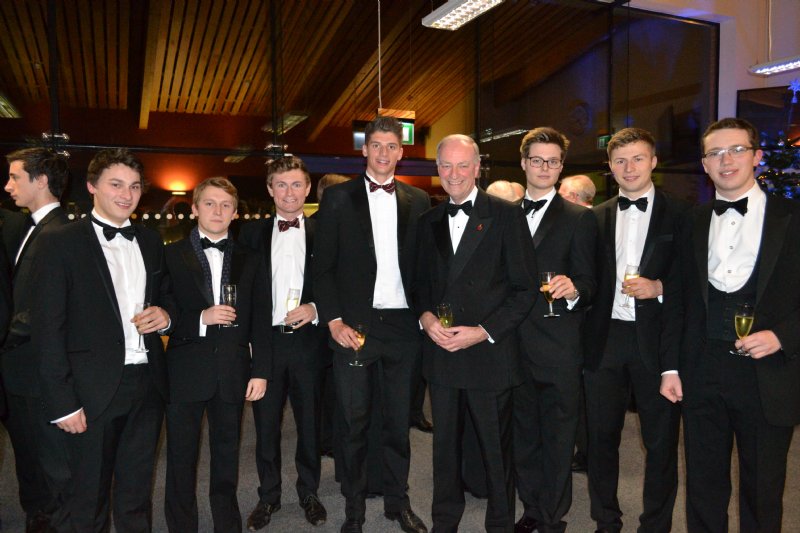 2014 President Sir David Foskett and some of our 2011 leavers