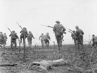 Infantry attack on the Somme c. IWM